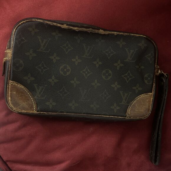 Auth Louis Vuitton Marly Dragonne GM Clutch Bag Monogram Canvas M51825 LV 50980 - Picture 4 of 15